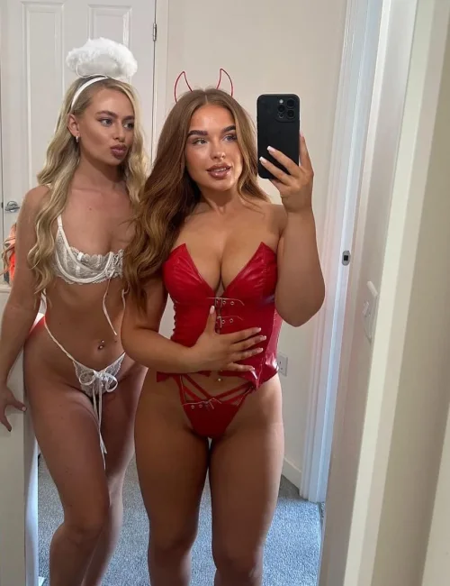 Mila and Nora photo 3, european, slim, blonde hair, 180 cm, 35 kg, Large bust, Hong Kong